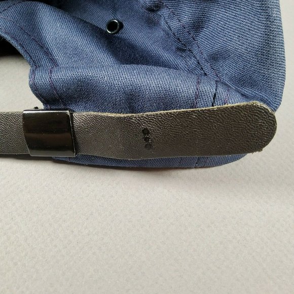 Vtg Atlas Disney Mickey Mouse Shadow Silhouette Navy Gold Strap Back Hat - Picture 10 of 11